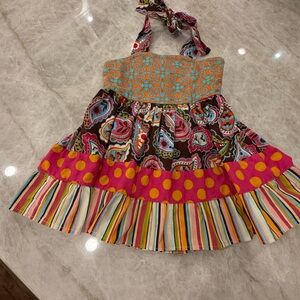 Girls Boho Polka Dot Boho sundress size 2T/3T